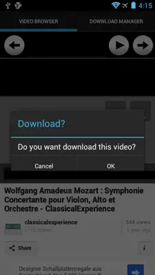 Video Web Download android App screenshot 4